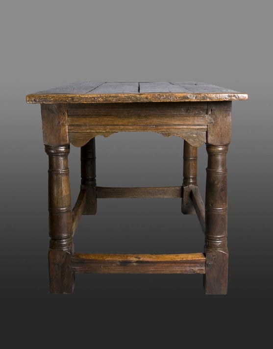 James I oak centre table