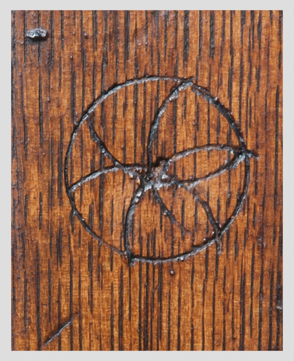 17th century joined oak chest of drawers