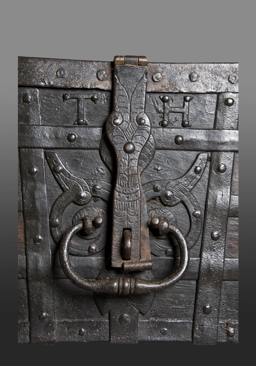 Late 15th century Iron bound chest