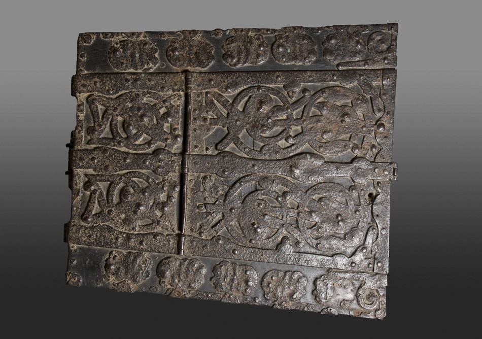 Late 15th century Iron bound chest