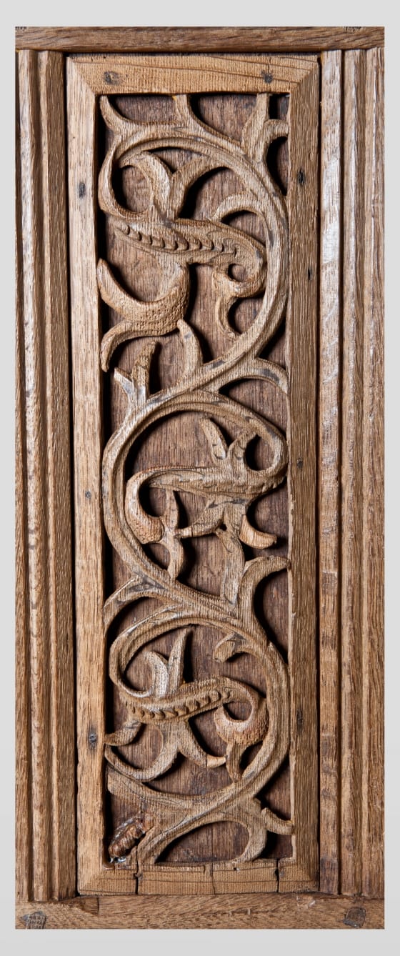 Late Gothic carved oak cupboard