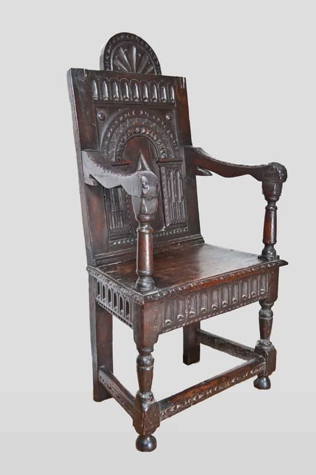 James I oak armchair