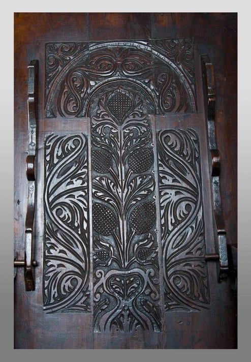 Charles I Walnut carved chair table