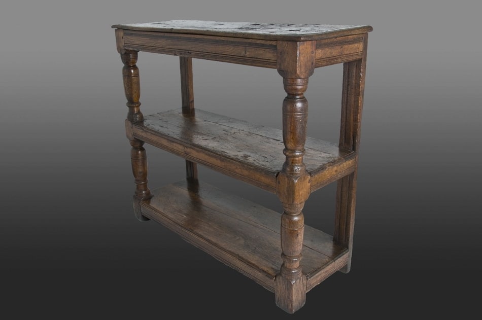 Charles II ash and elm cup-board