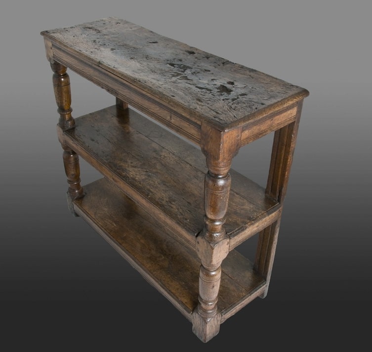 Charles II ash and elm cup-board