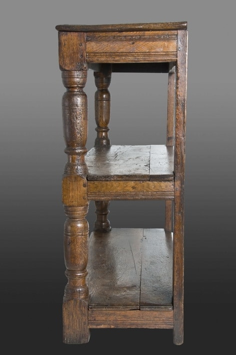 Charles II ash and elm cup-board