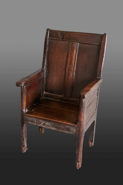Henry VIII joined oak armchair