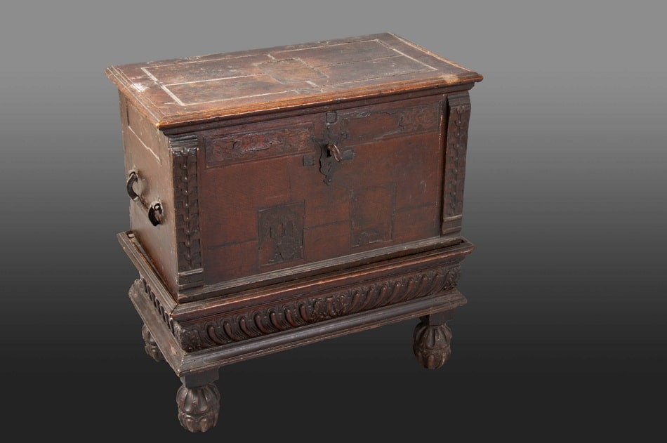 16th century oak on stand