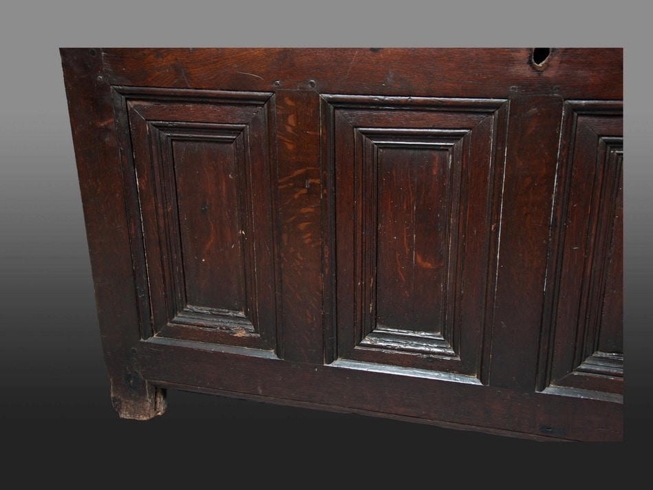 Henry VIII oak panelled chest