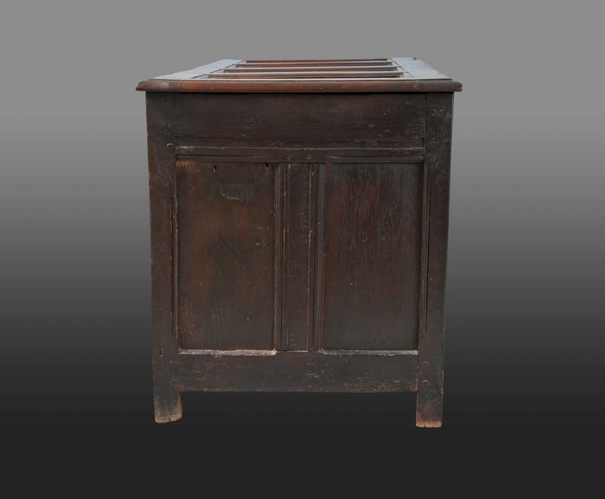 Henry VIII oak panelled chest