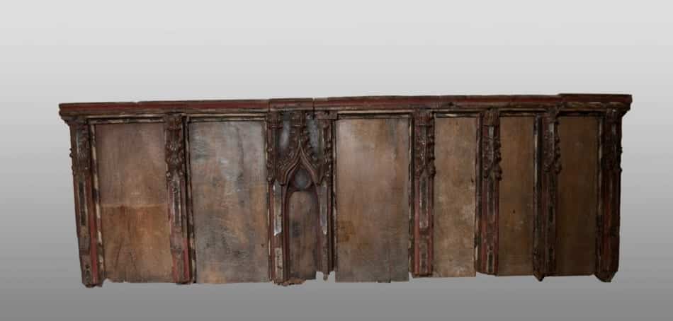 English medieval church screen section