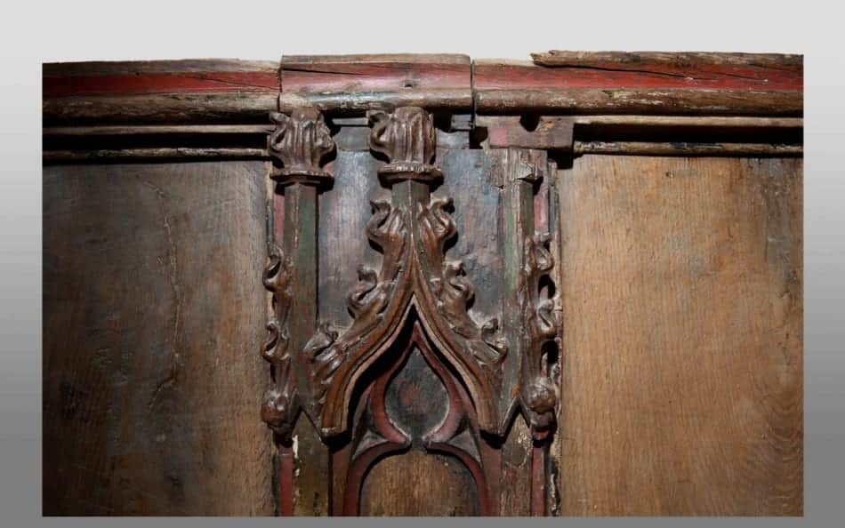 English medieval church screen section