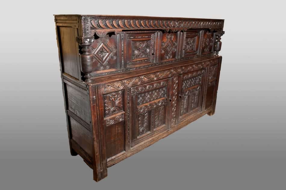 Charles I oak press cupboard