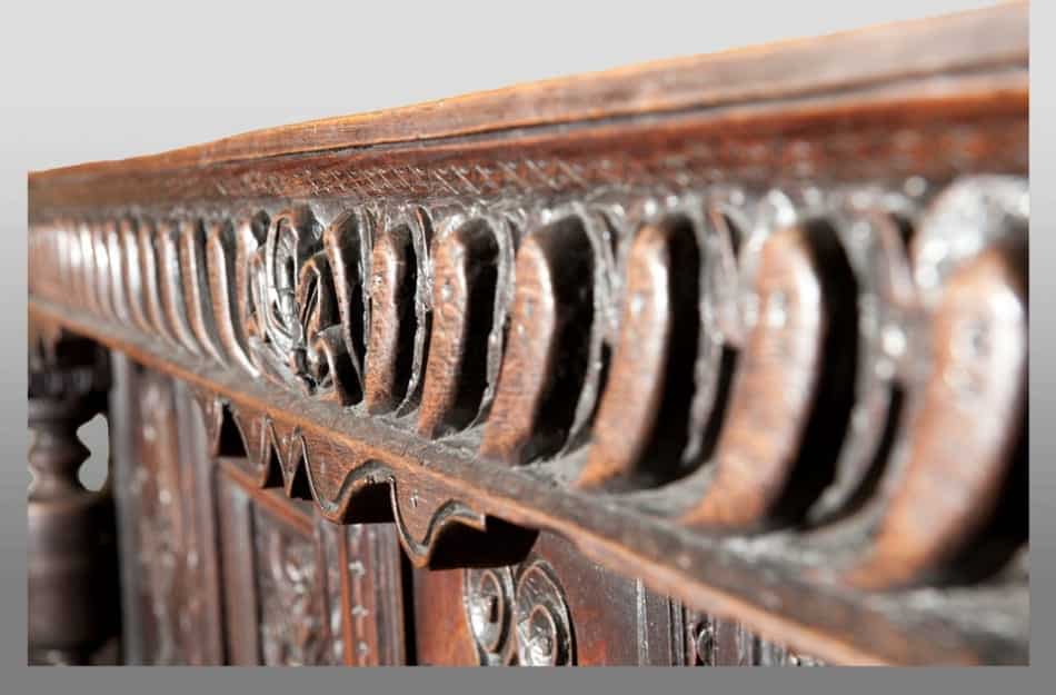 Charles I oak press cupboard
