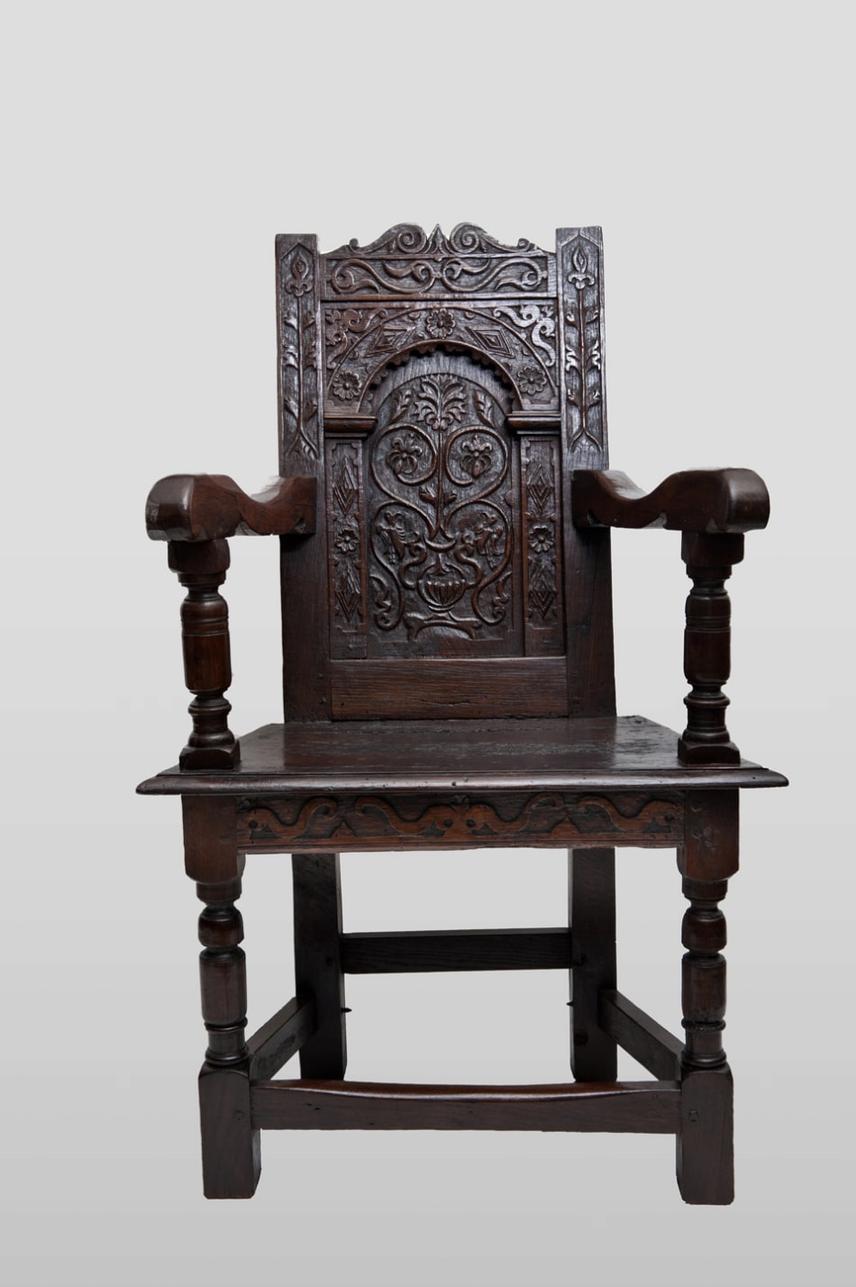James I joined oak armchair