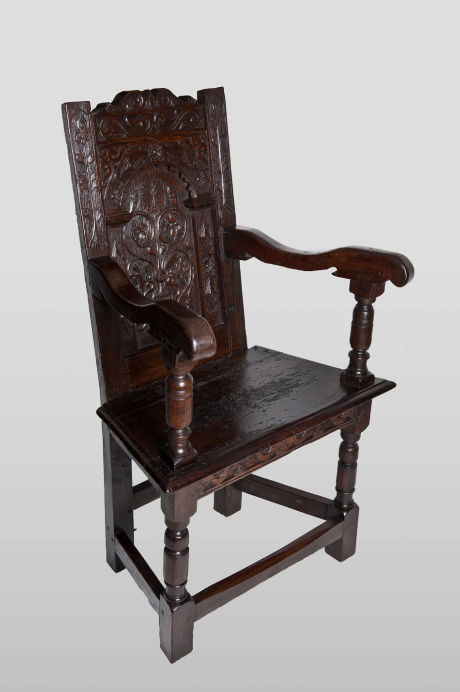 James I joined oak armchair