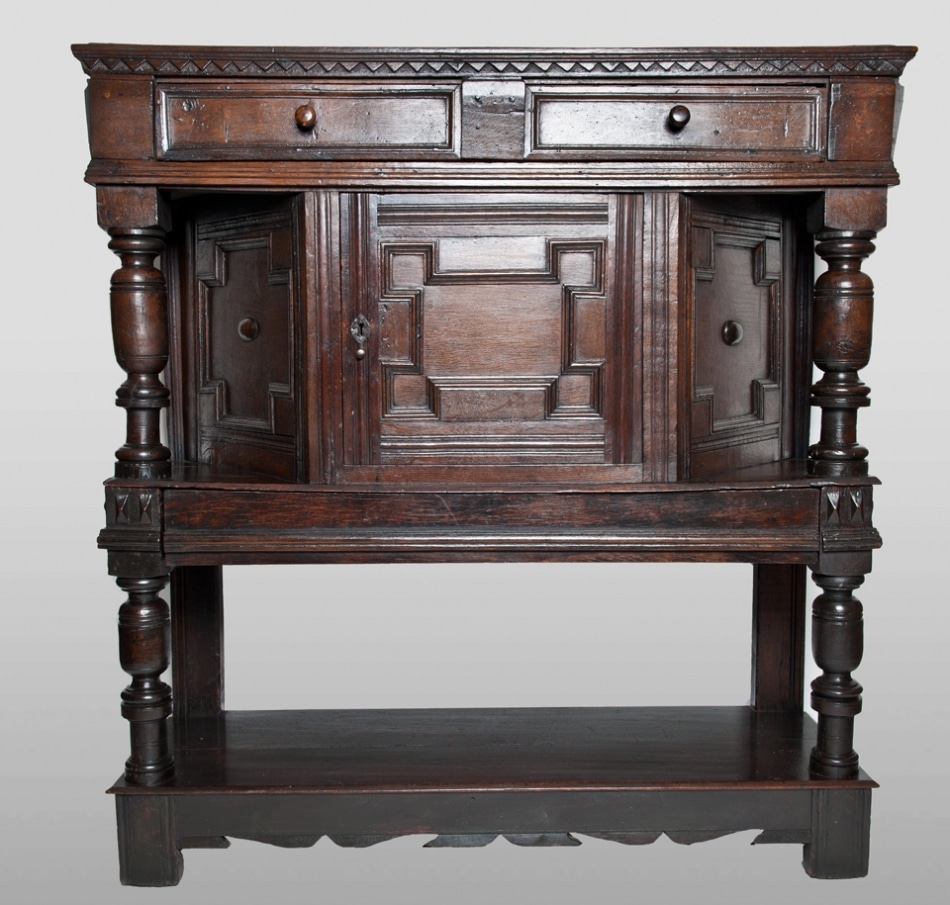 Charles II oak livery cupboard