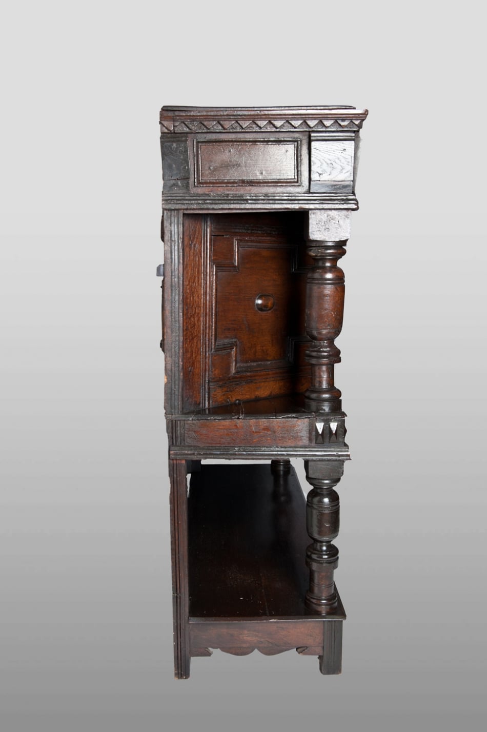 Charles II oak livery cupboard