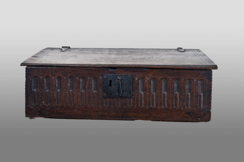 Early 17th century boarded writing slope