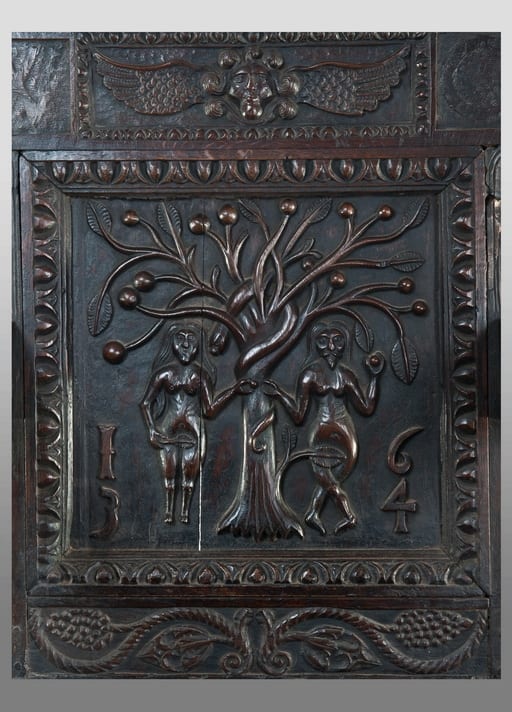 Charles I Adam and Eve oak armchair