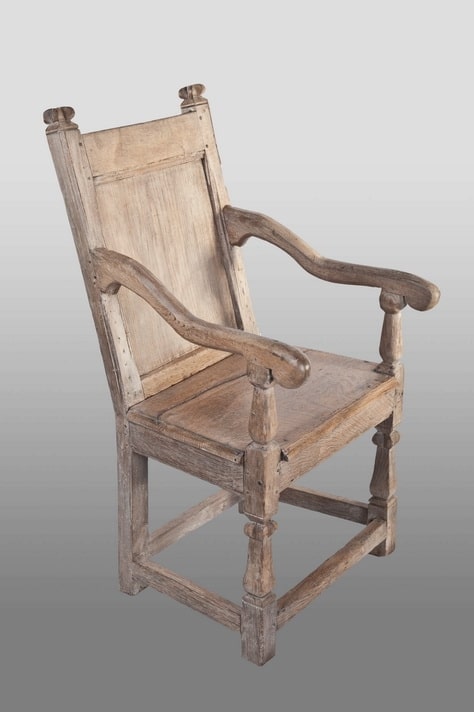 Elizabeth I joined oak armchair