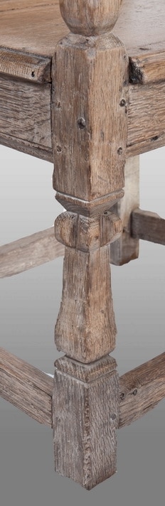 Elizabeth I joined oak armchair