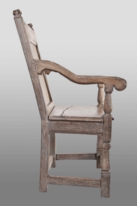 Elizabeth I joined oak armchair