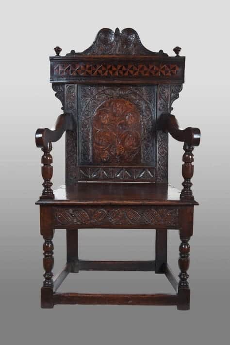 James I oak armchair
