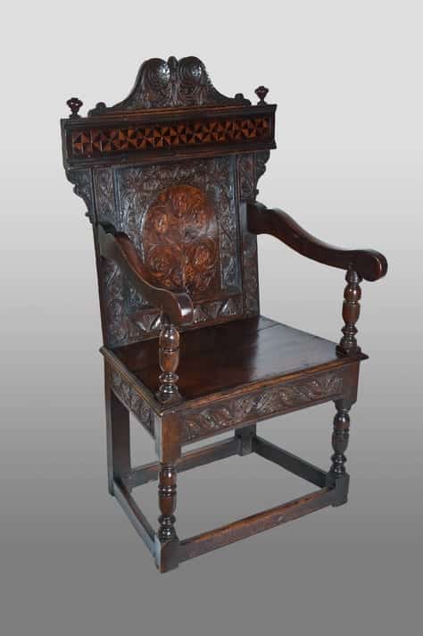 James I oak armchair
