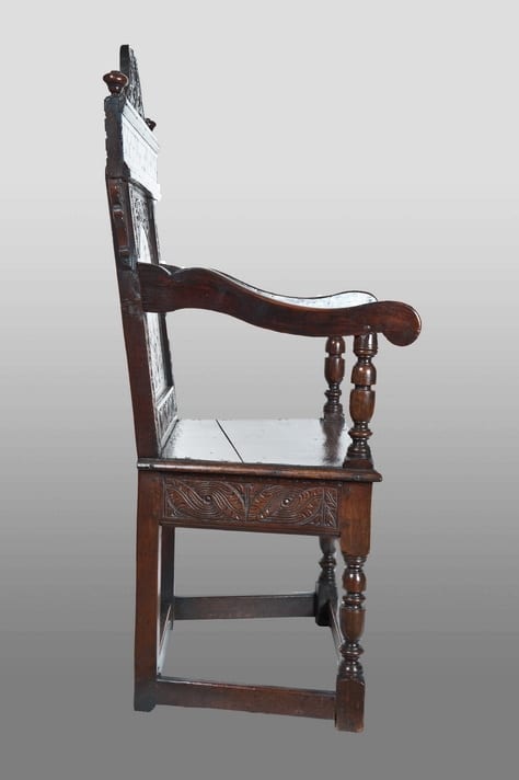 James I oak armchair