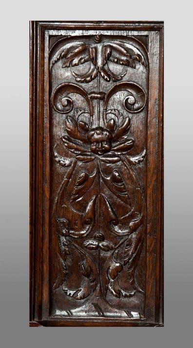 Henry VIII oak carved panelling