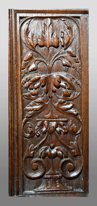 Henry VIII oak carved panelling
