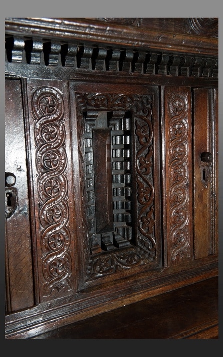 Elizabeth I oak press cupboard