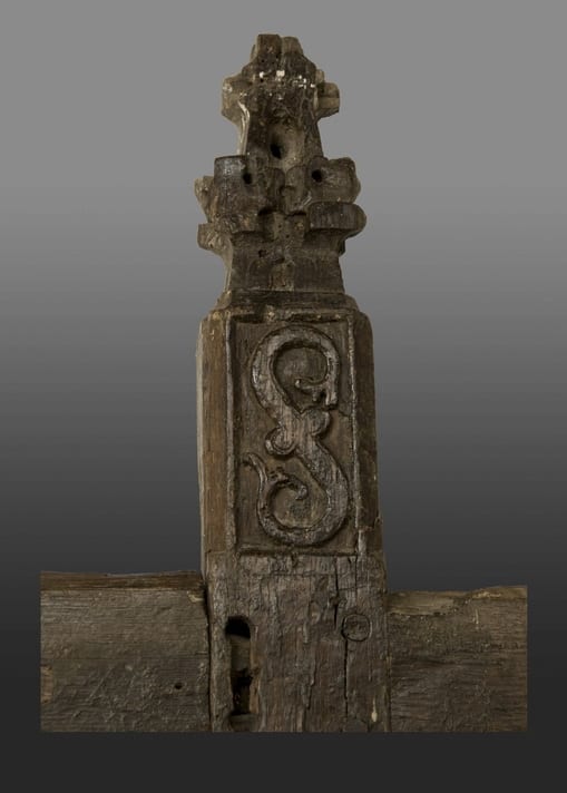 Henry VIII linenfold wall bench