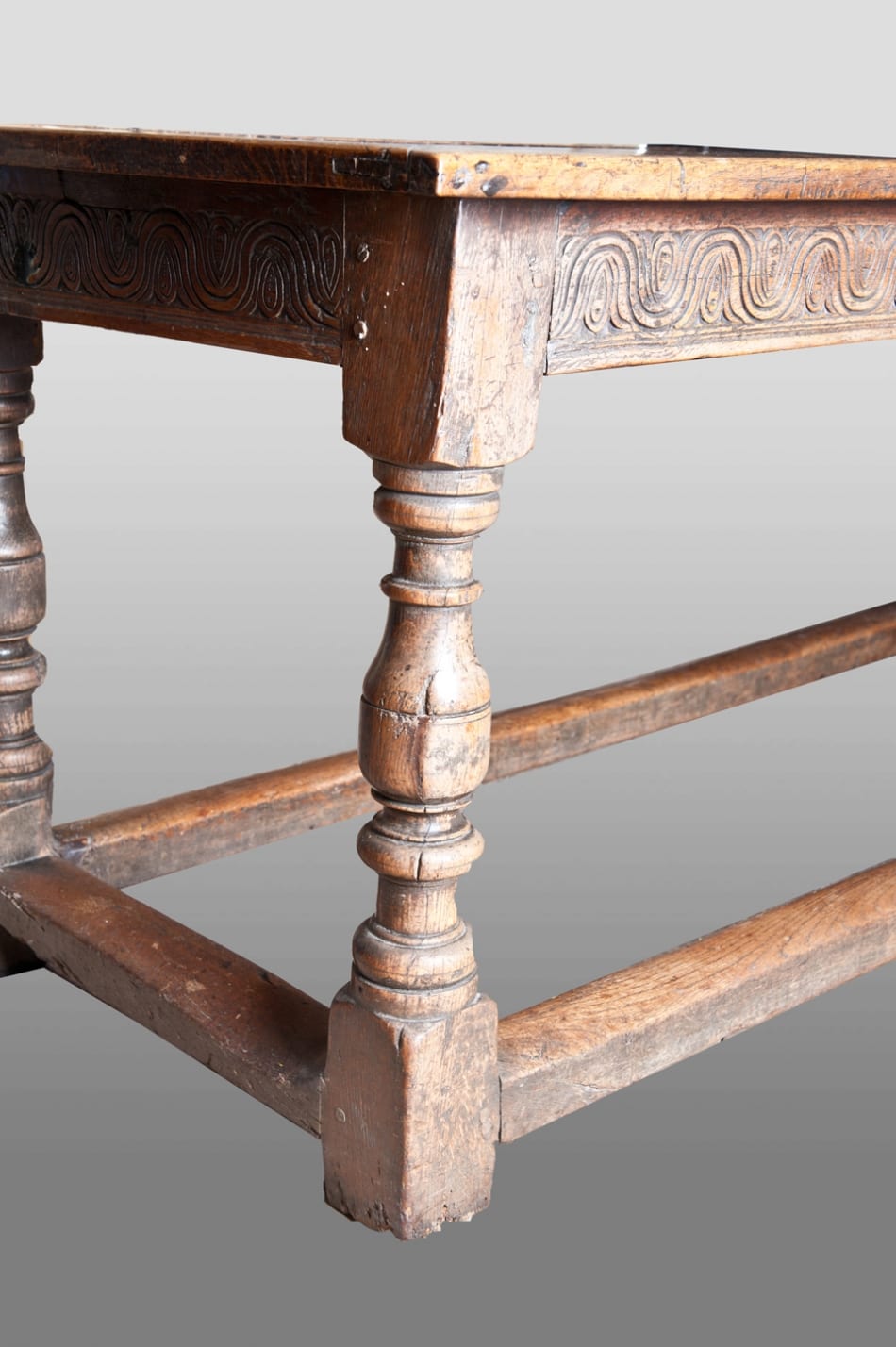 Charles II joined oak long table