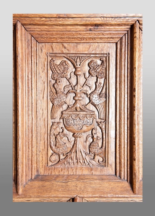 Late Gothic early Renaissance oak carved buffet