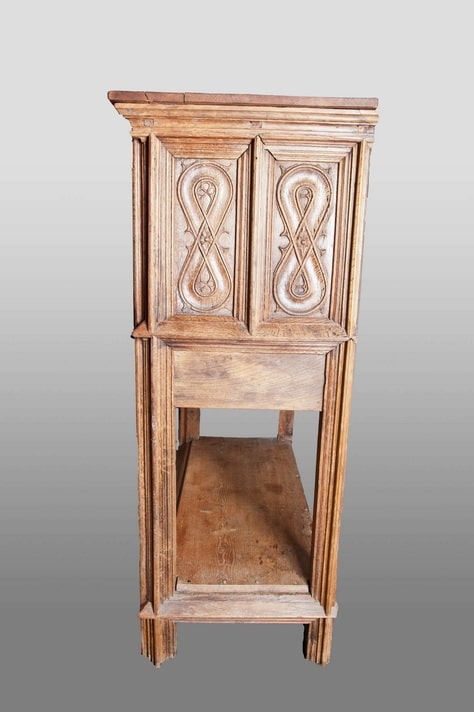 Late Gothic early Renaissance oak carved buffet