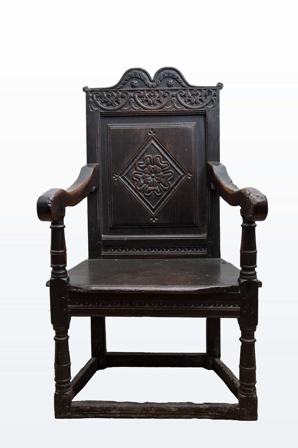 James I joined oak armchair