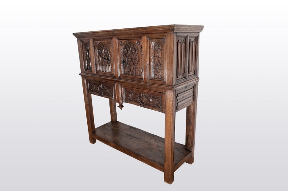 Late Gothic French oak dressoir