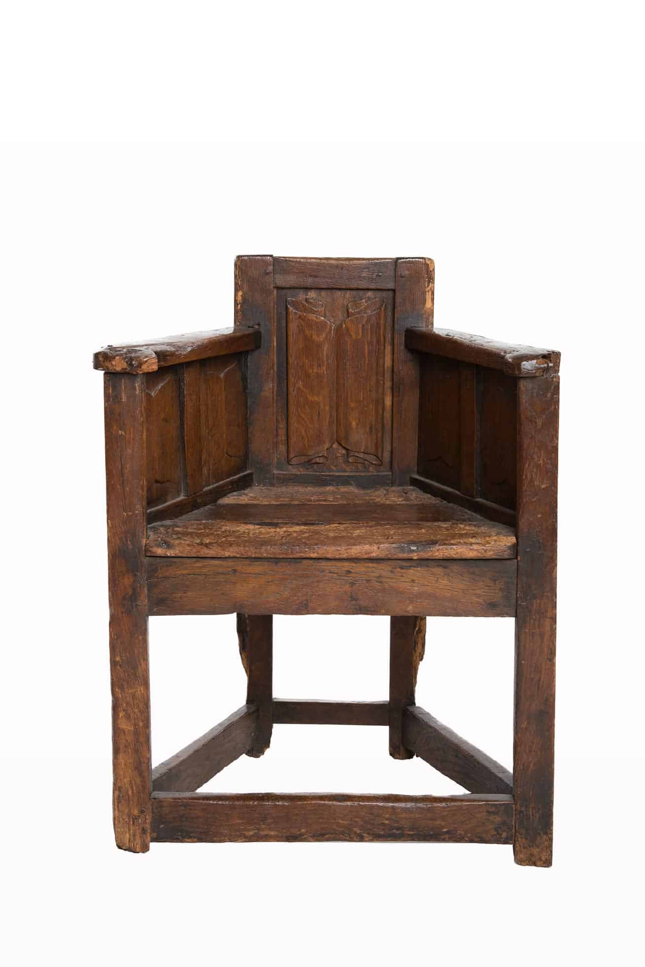 Gothic linenfold armchair