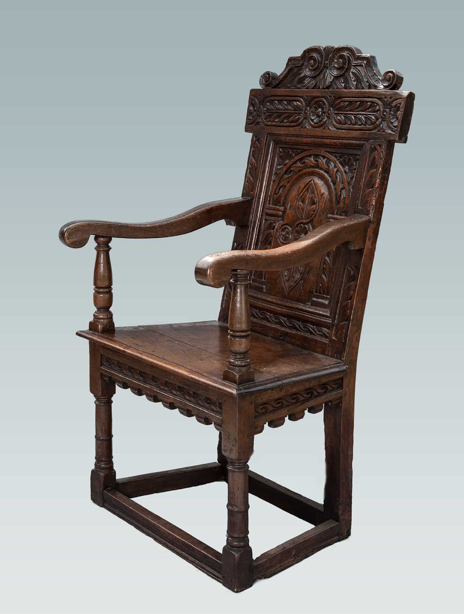 James I joined oak armchair