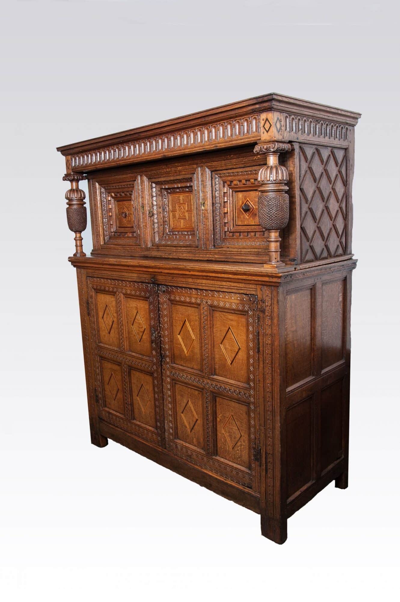 Elizabeth I oak press cupboard