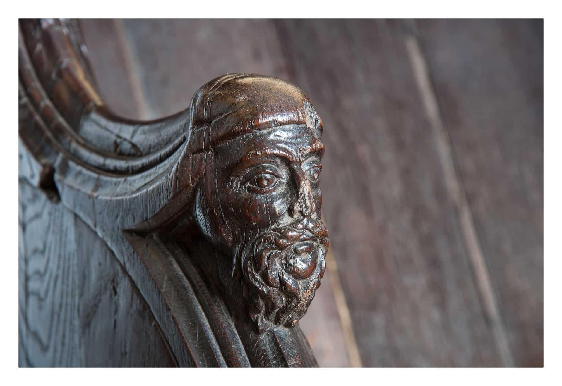 Medieval English choir stall