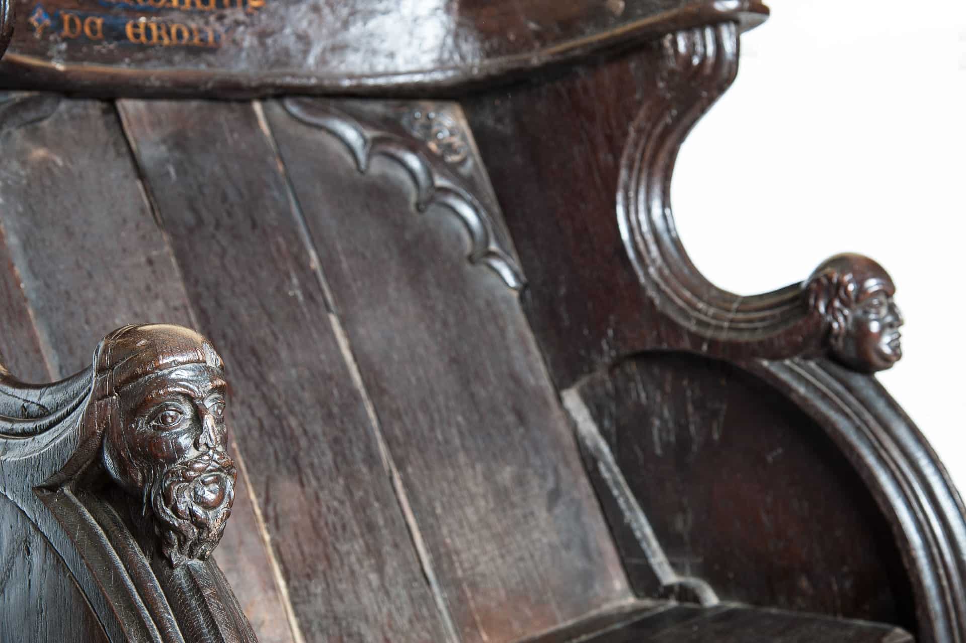 Medieval English choir stall