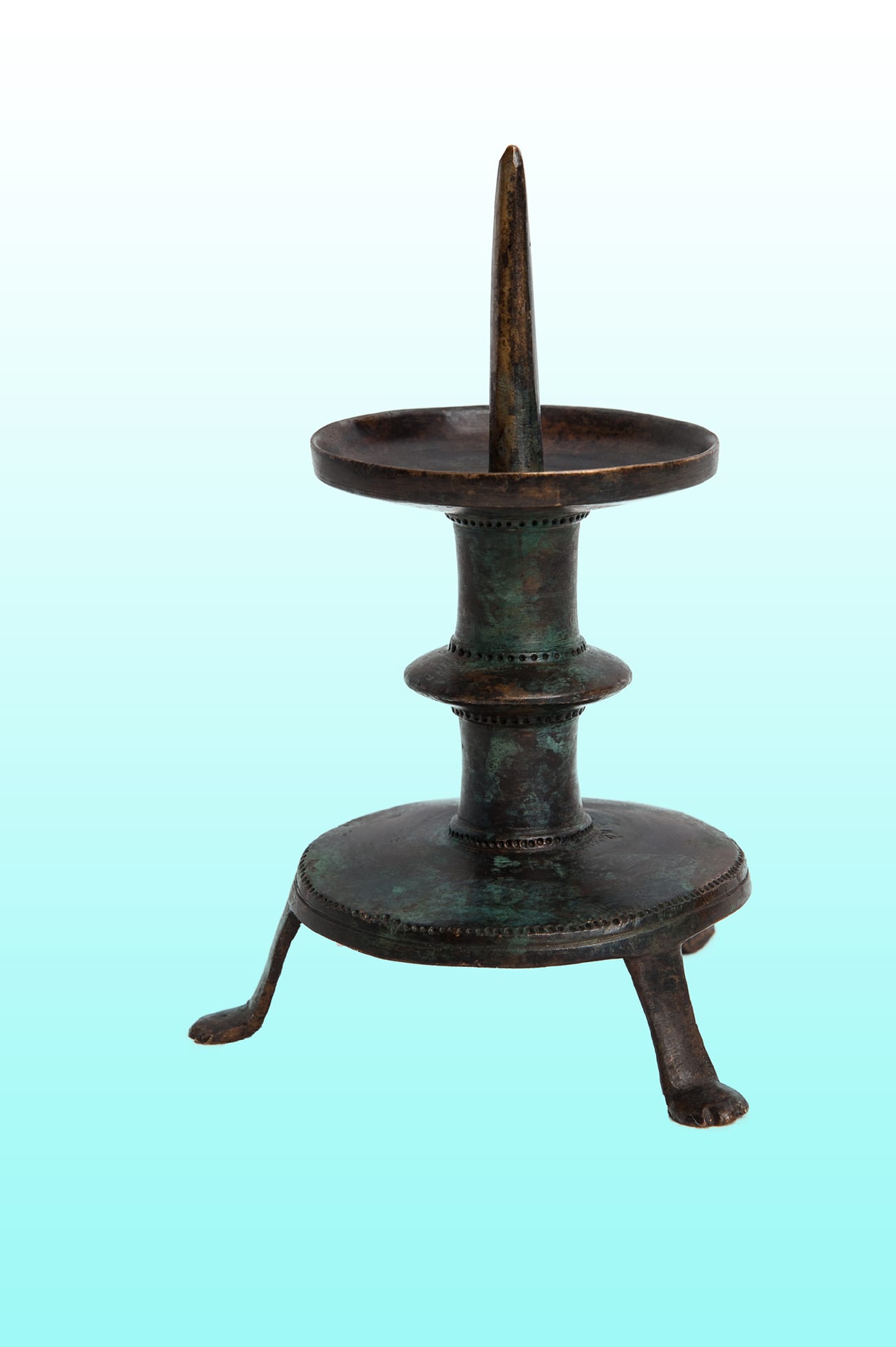 13th century bronze candlestick