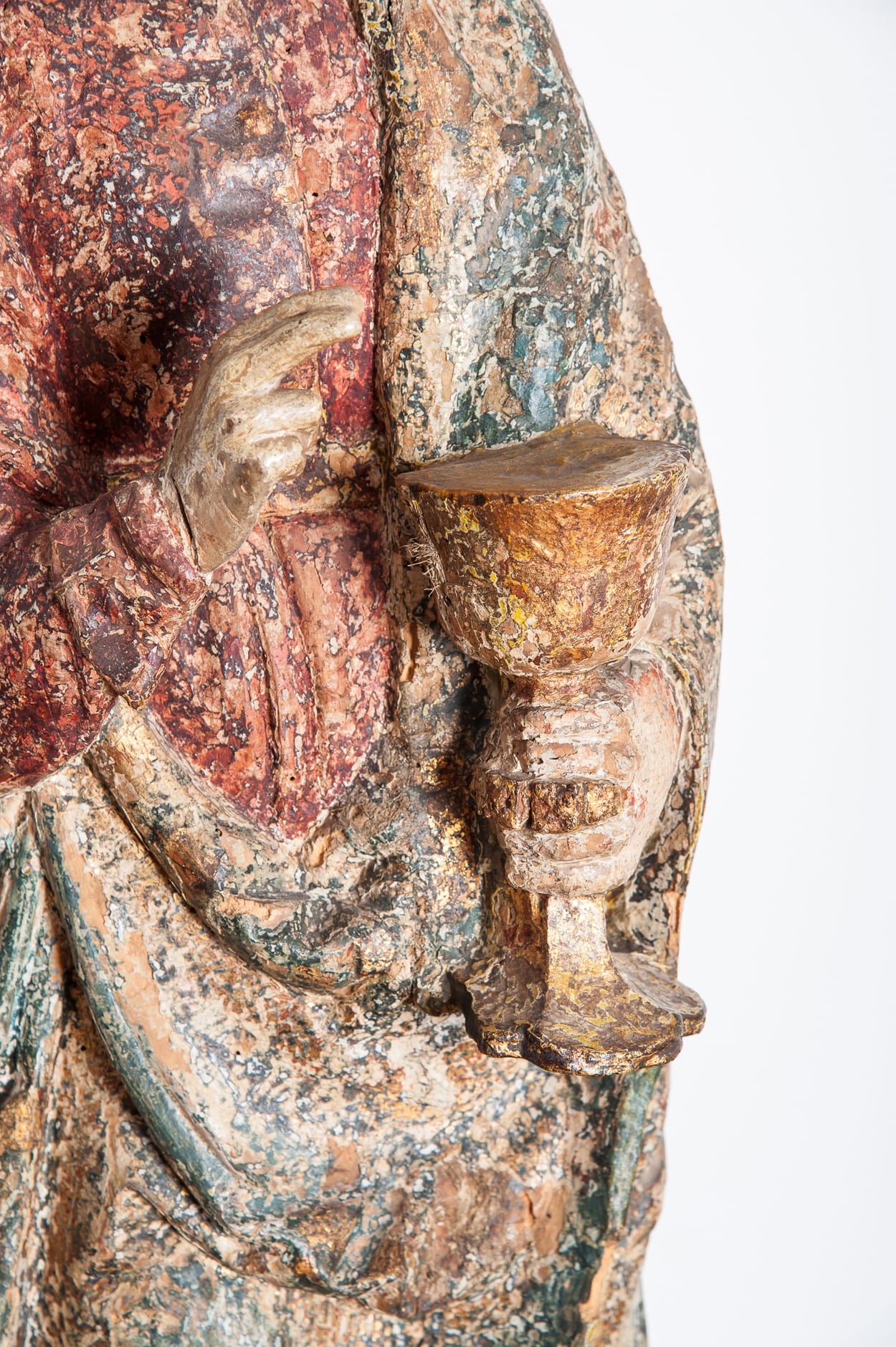 Gothic sculpture of St John the Evangelist