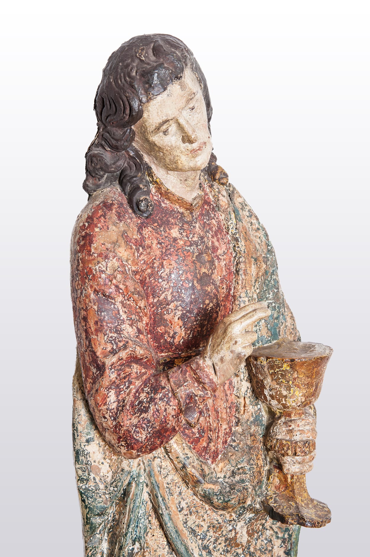 Gothic sculpture of St John the Evangelist