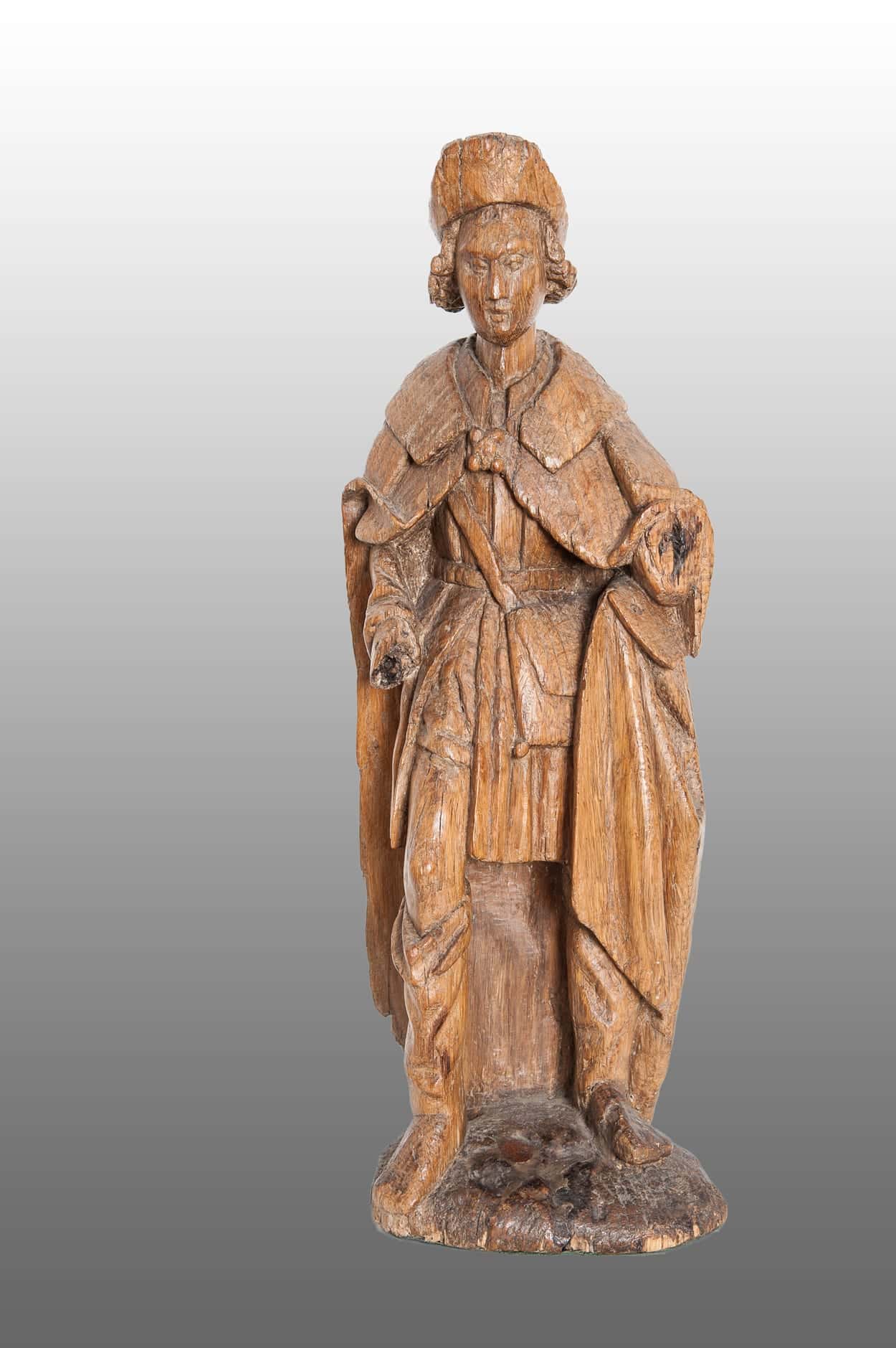 16th century sculpture of St Roche