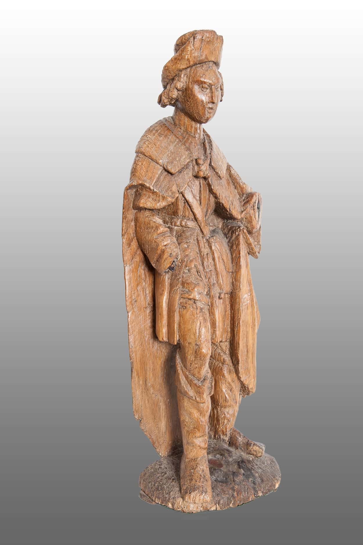 16th century sculpture of St Roche