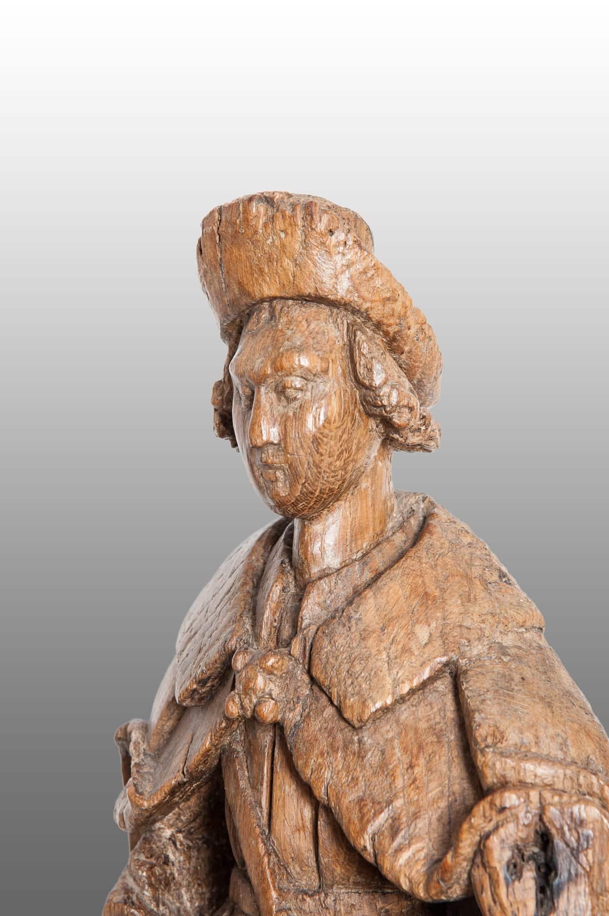 16th century sculpture of St Roche